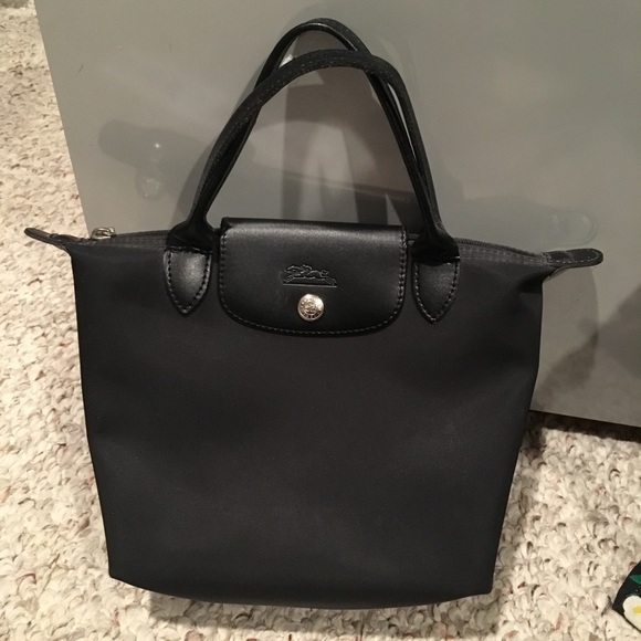 Longchamp Black Mini Le Pliage Neo Handbag